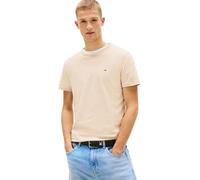 Rundhalsshirt TOMMY JEANS "TJM XSLIM 2PACK JERSEY TEE EXT", Damen, Gr. M, ecru, weiß clay, Single Jersey, Obermaterial: 100% Baumwolle, slim fit normal, Rundhals, eingesetzt abgesteppte Kante, Shirts