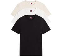Tommy Jeans Herren TJM Xslim 3 Pack Tee Dm0dm21579 S/S T-Shirt, Multi (Ecru/Desert Sand Dune/Black), S EU