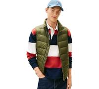 Steppweste TOMMY JEANS "TJM LT DOWN VEST EXT", Herren, Gr. XXL, dunkelgrünery, Web, Obermaterial: 100% Polyamid, normal hüftlang, Westen Steppweste, mit Daunenwattierung (12576307-XXL) dunkelgrünery