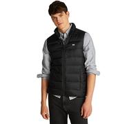 Steppweste mit Logo-Stitching M men Black
