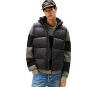 Tommy Jeans Herren Weste Essential Down Vest mit Kapuze, Schwarz (Black), L
