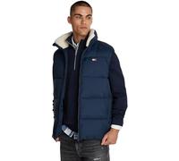 Tommy Jeans Herren Weste Vail Puffer Vest Gesteppt, Blau (Dark Night Navy), S