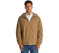 Tommy Jeans Herren Windbreaker Jacke Chicago mit Kapuze, Braun (Vintage Camel), S