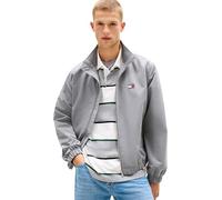 Tommy Jeans Herren Windbreaker Jacke mit Stretch-Bündchen und -Saum, Grau (Gravel Grey), L