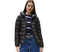 Tommy Jeans Regular Fit Daunenjacke mit Kapuze in Black, Größe M