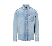 Tommy Jeans Regular Fit Jeanshemd aus reiner Baumwolle in Hellblau, Größe L