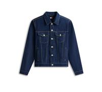 Jeansjacke TOMMY JEANS "RYAN REGULAR", Herren, Gr. M, denim schwarz, Denim/Jeans, Obermaterial: 99% Baumwolle, 1% Elasthan, unifarben, regular fit normal, Rundhals, eingesetzt angesetztes Bündchen, Ja