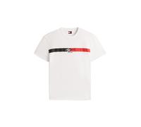 Tommy Hilfiger - Jersey-T-Shirt mit Tommy-Logo weiß - Gr. - M