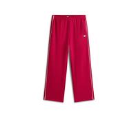 Trainingshose TOMMY JEANS "TJW ARCHIVE TRACK PANT", Damen, Gr. XL (42), N-Gr, lavish cerise, Web, Obermaterial: 89% Polyester, 11% Elasthan, unifarben mit Farbeinsatz, relaxed fit knöchellang, Hosen T