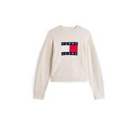 Tommy Jeans - Melierter Relaxed Fit Pullover beige - Gr. - XS