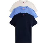 Tommy Jeans Men's TJM XSLIM 3PACK Tee EXT DM0DM21579 S/S T-Shirt, Multi (Dnn/Ancient White/Lt Hori Blue), XXL, Mehrfarbig (Dnn/Ancient White/Lt Hori Blue), XXL