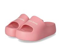 Tommy Jeans Pantoletten - Gr. 37/38 - Rosa - Synthetik