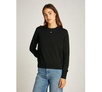Tommy Jeans Damen Pullover Essential Crew aus Baumwolle, Schwarz (Black), XL