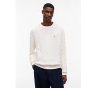 Tommy Jeans (PVH Group) - TJM REG CABLE KNIT SWEATER Off White - Gr. - XL