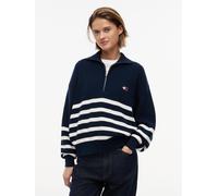 Tommy Jeans (PVH Group) - TJW QUARTER ZIP SWEATER Dark Night Navy - Gr. - XL