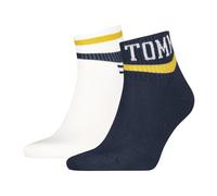 TOMMY JEANS Quarter 2P Sport - kurze Socken - Unisex 43/46 Dark Blue