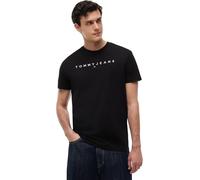 Tommy Jeans Reg Linear Logo Kurzarm-t-shirt L Black