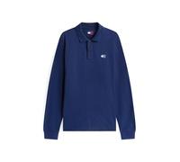 Tommy Jeans - Regular Fit Langarm-Poloshirt blau - Gr. - M