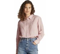 Tommy Jeans Damen Hemdbluse aus Baumwolle und Leinen, rose, Gr. M