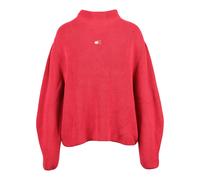 Tommy Jeans - Rippstrickpullover - - Knitwear - Damen - Rot - S