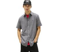 TOMMY JEANS Seersucker M - Kurzarmhemd - Herren Black/White L