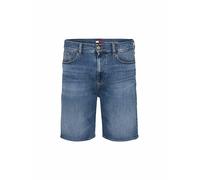 Jeansshorts TOMMY JEANS "Isaac Relaxed Tapered", Herren, Gr. 32, N-Gr, blau (medium denim), Denim/Jeans, Obermaterial: 99% Baumwolle, 1% Elasthan, casual, relaxed fit, Jeans (54089711-32) medium denim