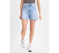 Tommy Jeans Damen Jeans Shorts Mom Short High Waist, Blau (Denim Light), 27W