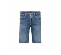 Jeansshorts TOMMY JEANS "RONNIE SHORT", Herren, Gr. 31, N-Gr, blau (denim medium), Denim/Jeans, Obermaterial: 99% Baumwolle, 1% Elasthan, casual, Jeans (33779222-31) denim medium