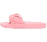 Pantolette TOMMY JEANS "TJW BRAIDED SLIDES", Herren, Gr. 37, hummerfarben, Textil, unifarben, Basic, Schuhe Pantolette, Sandale, Pantolette, Flat mit geflochtener Bandage (20962569-37) hummerfarben