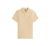Tommy Jeans Herren Poloshirt Kurzarm Slim Placket Slim Fit, Beige (Gentle Gold), XL
