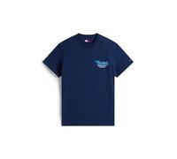 Tommy Hilfiger - Slim Fit Rundhals-T-Shirt mit Logo blau - Gr. - S