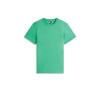 T-Shirt TOMMY JEANS "TJM SLIM LINEAR CHEST TEE EXT", Herren, Gr. XL, bahama grün, Single Jersey, Obermaterial: 100% Baumwolle, regular fit normal, Rundhals, eingesetzt abgesteppte Kante, Shirts T-Shir