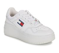 Tommy Jeans Damen Flatform Sneaker Retro Basket Flatform Essential Schuhe, Weiß (White), 40
