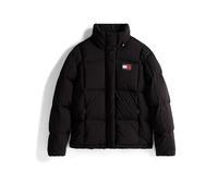 Tommy Jeans Regular Fit Daunenjacke mit Logo-Stitching Modell 'ALASKA' in Black, Größe XL