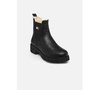 Tommy Jeans Chelsea Boots aus echtem Rindsleder in BLACK, Größe 39