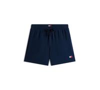 Shorts TOMMY JEANS "TJM WAFFLE BEACH", Herren, Gr. M, N-Gr, schwarz night navy, Web, Obermaterial: 60% Baumwolle, 40% Polyester, unifarben, regular fit kurz, Hosen Shorts, Regular fit mit elastischem