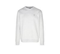 Tommy Jeans Reg Flag Fleece Crew Sweatshirt hellgrau - L