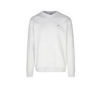 Tommy Jeans Reg Flag Fleece Crew Sweatshirt hellgrau - XL