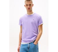 Tommy Jeans T-Shirt "TJM ESSENTIAL SOLID TEE" mit Rundhalsausschnitt und dezenter Logo-Flag (76350652-M)