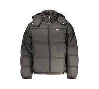 Steppjacke TOMMY JEANS "ALASKA DOWN PUFFER", Herren, Gr. M, schwarz, Web, Obermaterial: 100% Polyester, unifarben, casual, regular fit normal, Rundhals, Langarm eingesetzt gerader Abschluss, Jacken, Ü