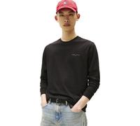 Tommy Jeans Herren Langarmshirt Slim Chest Linear aus Baumwolle, Schwarz (Black), M