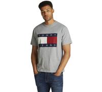 TOMMY JEANS TJM Melange Big Flag M - T-Shirt - Herren M Grey