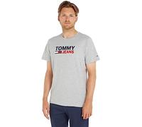 Tommy Jeans Corp Logo Short Sleeve T-shirt Grau S Mann (Herstellerartikelnummer: DM0DM15379-P01-S)