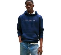 Tommy Jeans TJM Reg Linear Logo Hoodie EXT Pullover-Kapuzenpulli, Herren, Blau (Dark Night Navy), Xs