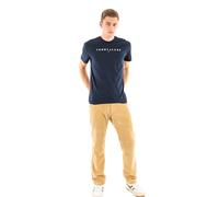 Tommy Jeans TJM Reg Linear Logo Tee EXT Kurzarm-T-Shirt, Herren, Blau (Dark Night Navy), XL