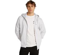 Tommy Jeans TJM Reg S Flag Zip Fleece Thru Kapuzenpullover, Herren, Grau (Silver Grey Heather), XXXL