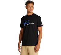 Tommy Jeans TJM REG SIGNTR DNA Tee EXT S/S T-Shirt Men's, Black (Black), M