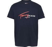 Tommy Jeans TJM REG SIGNTR DNA Tee EXT S/S T-Shirt Men's, Blue (Dark Night Navy), L