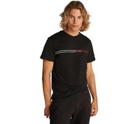 TOMMY JEANS TJM Slim Entry Graphic Tee Herren, Schwarz (Black), XXL_Plus