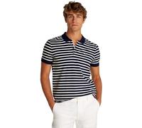 Tommy Jeans TJM Slim Placket Polo EXT S/S Polo Men's, Blue (Dark Night Navy/Ecru), L